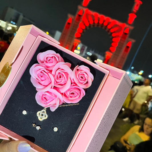 🌹SET DE 6 ROSAS ETERNAS + JOYAS💎3X1🌹